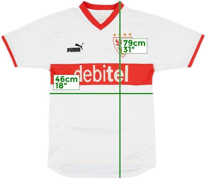 2003-04 Stuttgart Home Shirt - 7/10 - (S)