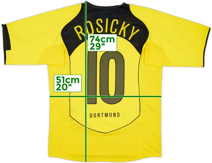2004-05 Borussia Dortmund Home Shirt Rosicky #10 - 8/10 - (M)