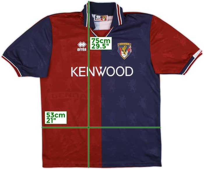 1994-95 Genoa Home Shirt - 9/10 - (XL)