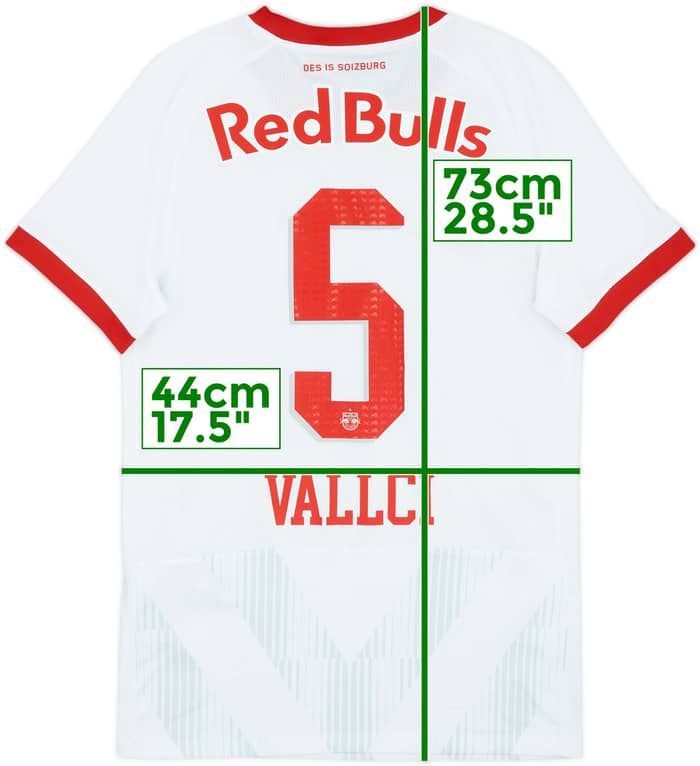 2022-23 Red Bull Salzburg Signed Home Shirt Vallci #5 - 8/10 - (S)
