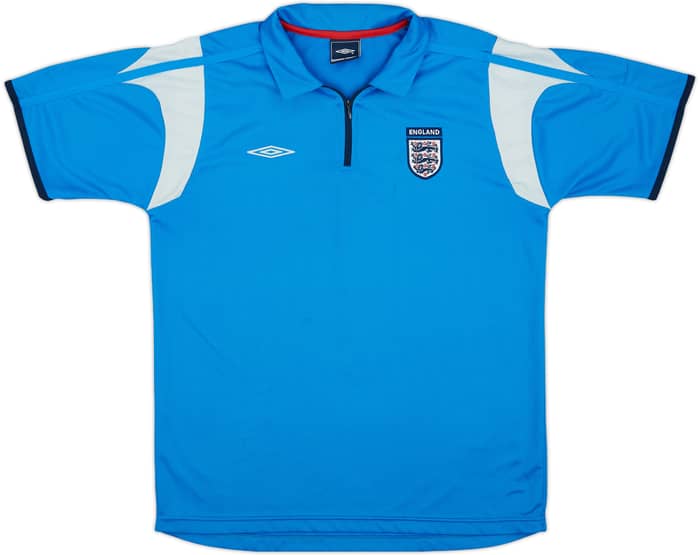 2006-07 England Umbro 1/4 Zip Polo Shirt - 9/10 - (M)