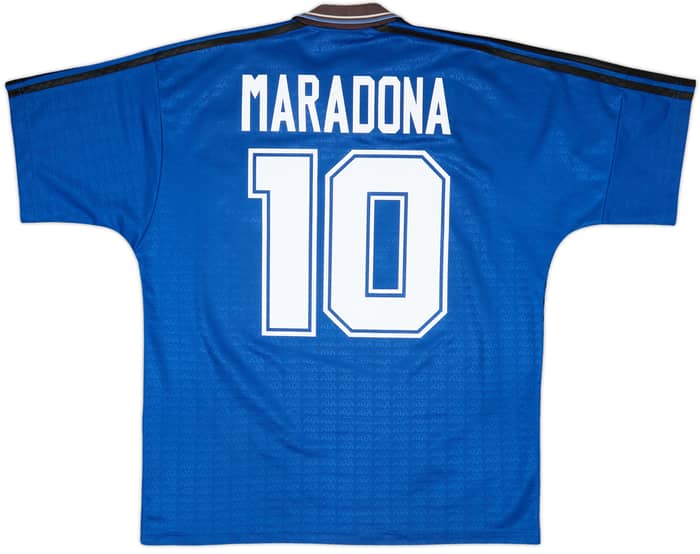 1994-97 Argentina Away Shirt Maradona #10 - 7/10 - (L)