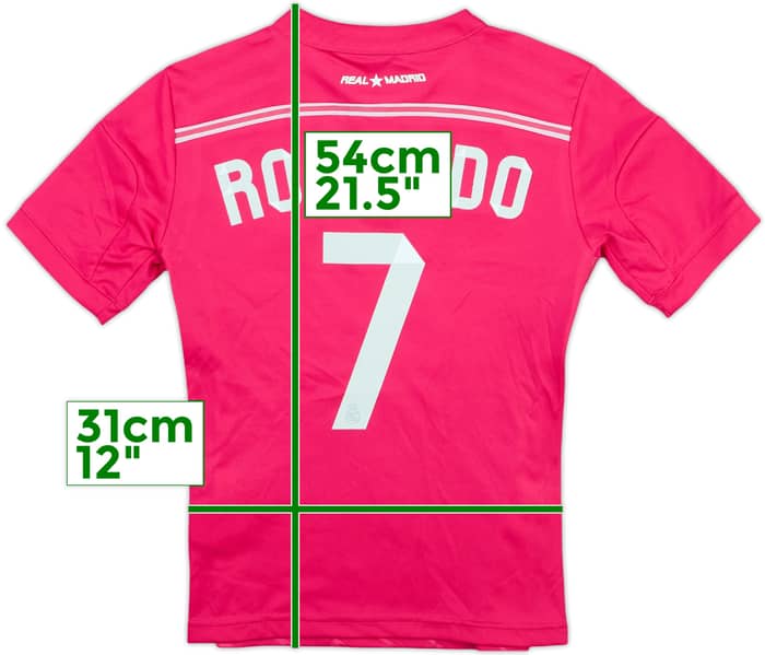 2014-15 Real Madrid Away Shirt Ronaldo #7 - 9/10 - (7-8 Years)