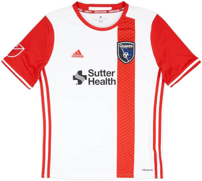 2016-17 San Jose Earthquakes Away Shirt - 8/10 - (L.Boys)