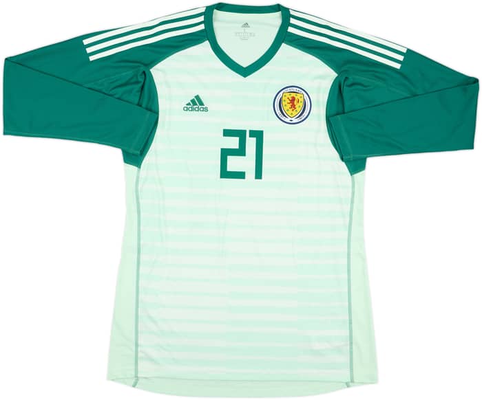2018-20 Scotland GK Shirt #27 - 8/10 - (L)