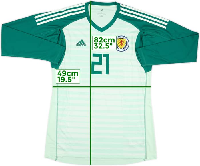 2018-20 Scotland GK Shirt #27 - 8/10 - (L)