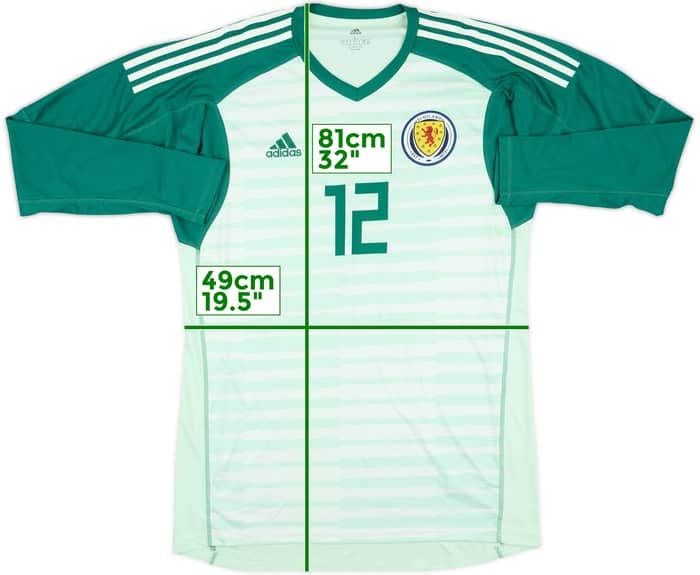 2018-20 Scotland GK Shirt #12 - 8/10 - (L)