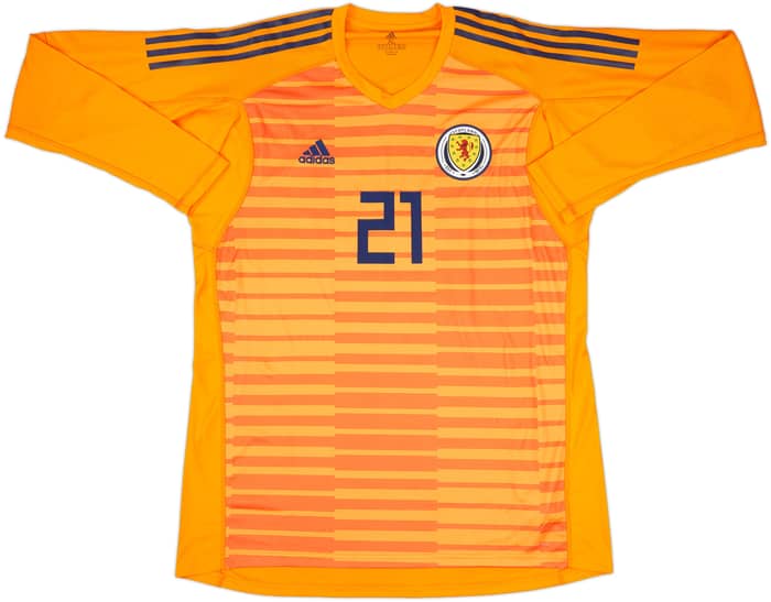 2018-19 Scotland Player Issue GK Shirt #21 - 10/10 - (XL)