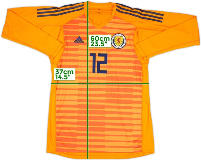 2018-19 Scotland Player Issue GK Shirt #12 - 10/10 - (L)