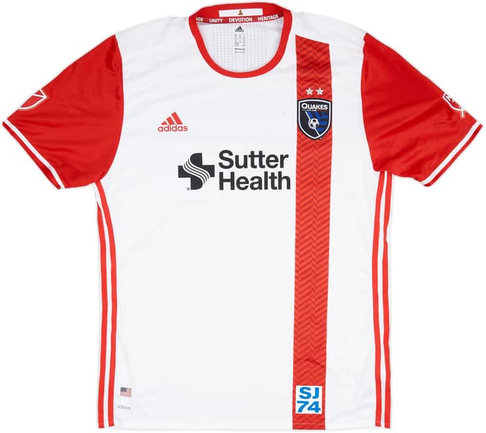 2016-17 San Jose Earthquakes Authentic Away Shirt - 7/10 - (XL)