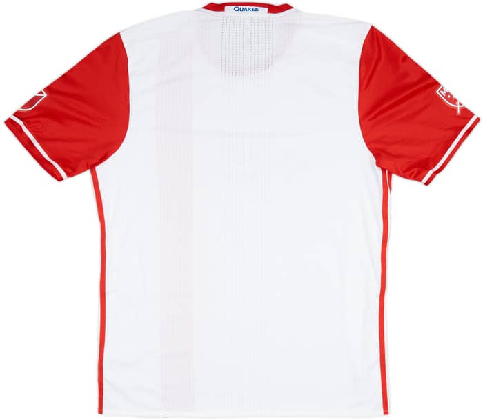2016-17 San Jose Earthquakes Authentic Away Shirt - 7/10 - (XL)