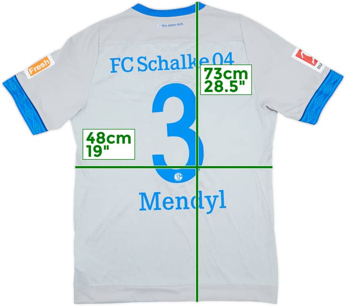 2018-19 Schalke Away Shirt Mendyl #3- 5/10 - (M)