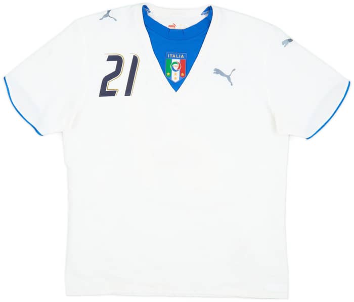 2006 Italy Away Shirt Pirlo #21 - 5/10 - (L)