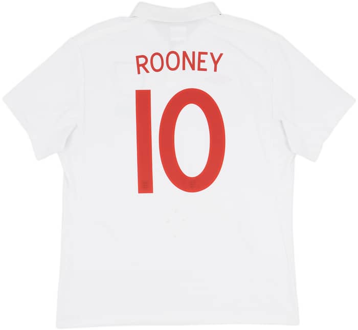2009-10 England 'South Africa' Home Shirt Rooney #10 - 8/10 - (L)