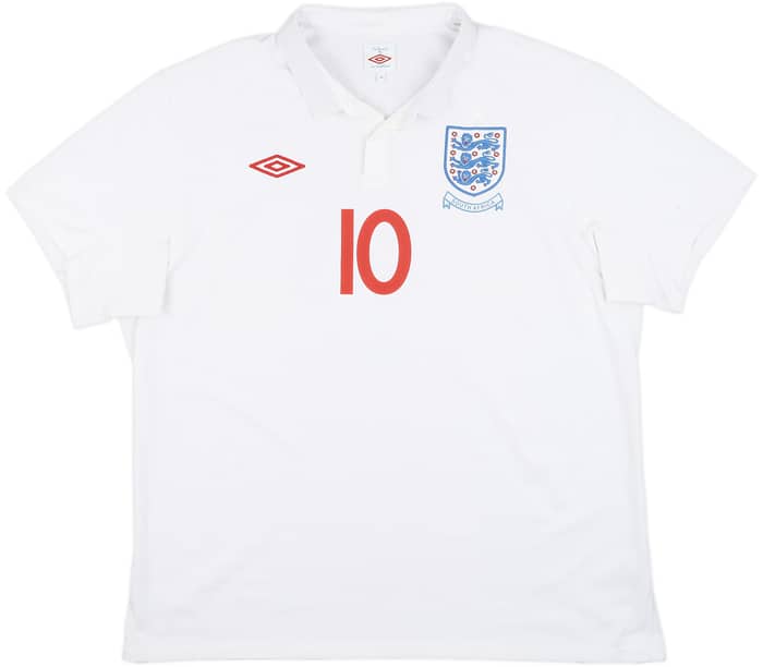 2009-10 England 'South Africa' Home Shirt Rooney #10 - 8/10 - (XL)