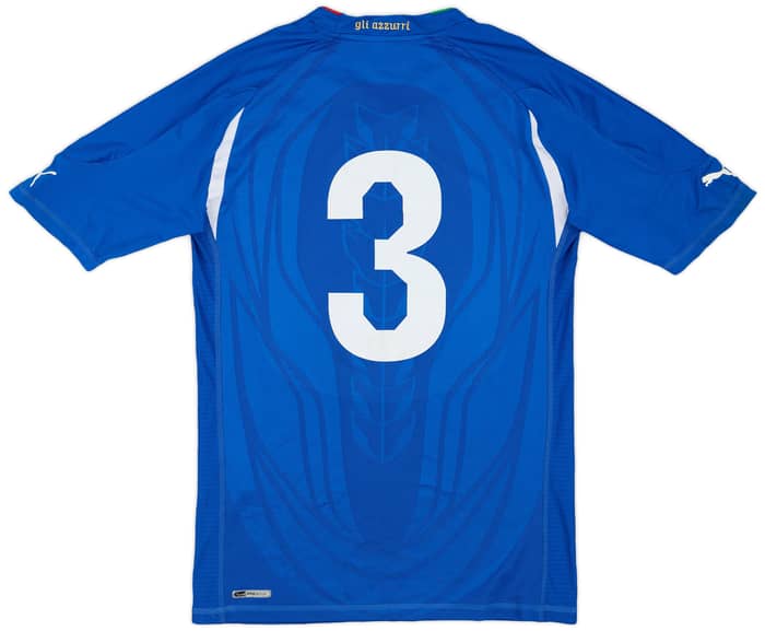 2010-12 Italy Player Issue Home Shirt #3 - 7/10 - (L)