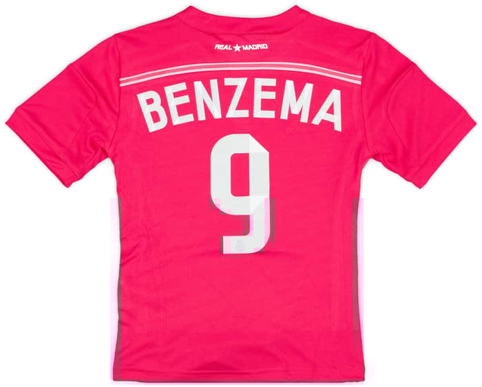 2014-15 Real Madrid Away Shirt Benzema #9 (7-8 Years)