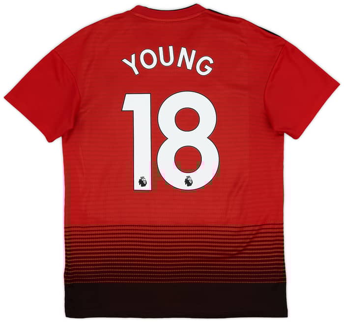 2018-19 Manchester United Home Shirt Young #18 - 9/10 - (M)