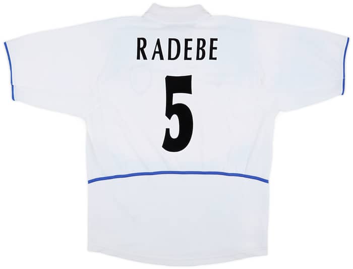 2002-03 Leeds United Home Shirt Radebe #5 - 6/10 - (XXL)