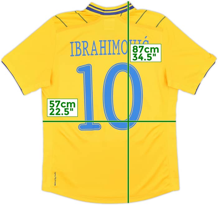 2012-13 Sweden Home Shirt Ibrahimovic #10 - 10/10 - (M)