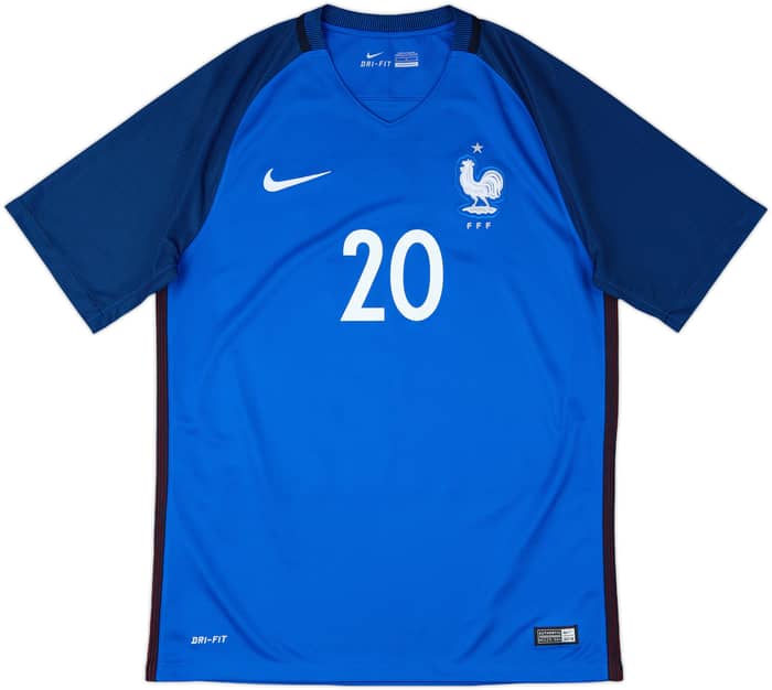 2016-17 France Home Shirt Mbappe #20 - 9/10 - (M)