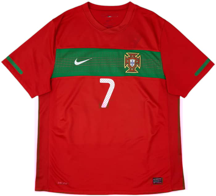 2010-11 Portugal Home Shirt Ronaldo #7 - 6/10 - (L)