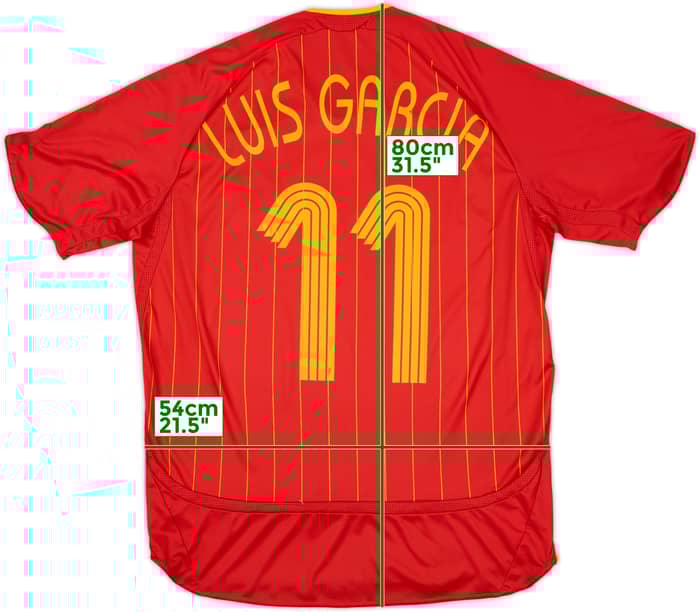 2006-08 Spain Home Shirt Luis Garcia #11 - 9/10 - (L)