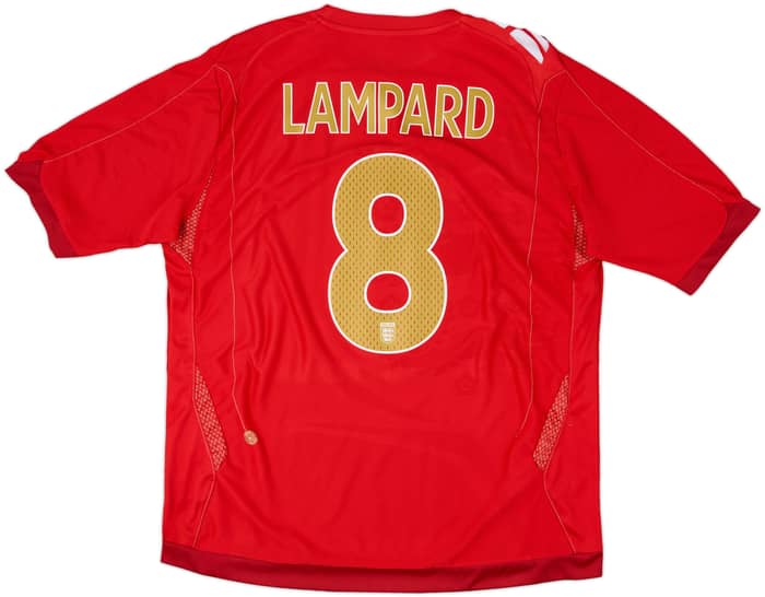 2006-08 England Away Shirt Lampard #8 - 5/10 - (XL)