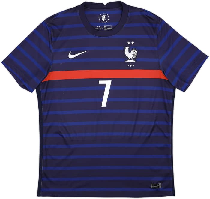 2020-21 France Home Shirt Griezmann #7 - 9/10 - (L)