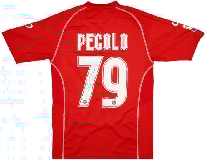 2013-14 Sassuolo Match Issue Signed GK Shirt Pegolo #79