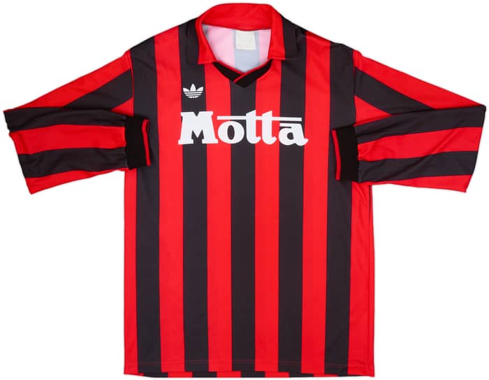 1992-93 AC Milan Home L/S Shirt #15 - 8/10 - (XL)