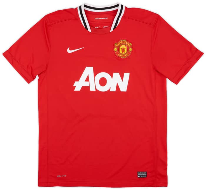 2011-12 Manchester United Home Shirt J.S. Park #13