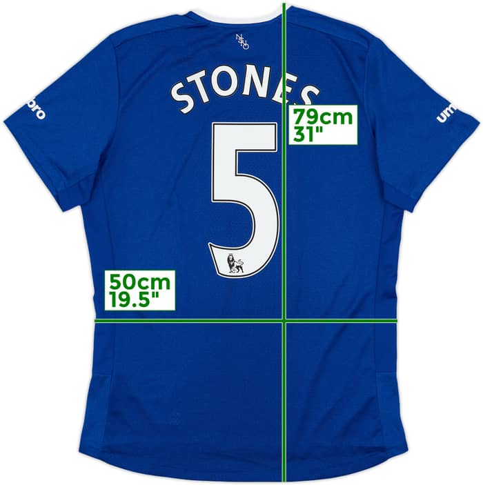 2015-16 Everton Home Shirt Stones #5 - 9/10 - (L)