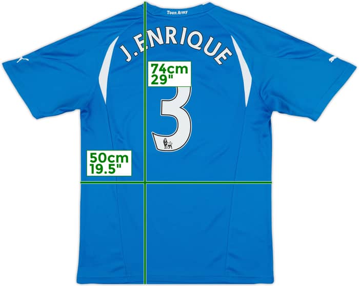 2010-11 Newcastle Away Shirt J. Enrique #3 - 8/10 - (M)