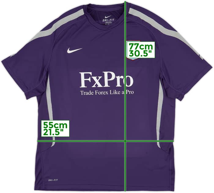 2010-11 Aston Villa Nike Training Shirt - 8/10 - (XL)