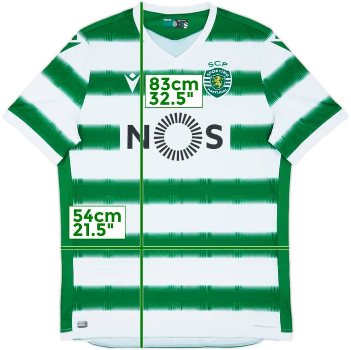 2020-21 Sporting Lisbon Home Shirt - 8/10 - (XXL)