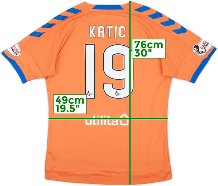 2018-19 Rangers Third Shirt Katic #19 - 7/10 - (L)