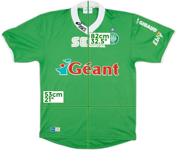 1999-00 Saint Etienne Home Shirt - 9/10 - (L)