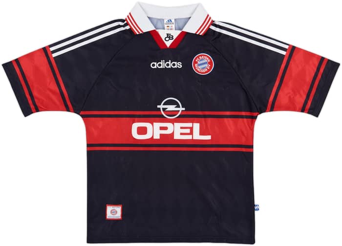 1997-99 Bayern Munich Home Shirt Basler #14 - 8/10 - (XL.Boys)
