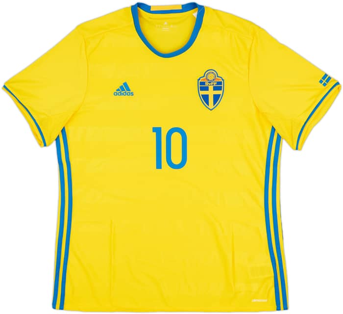 2016-17 Sweden Home Shirt Ibrahimovic #10 - 8/10 - (XL)