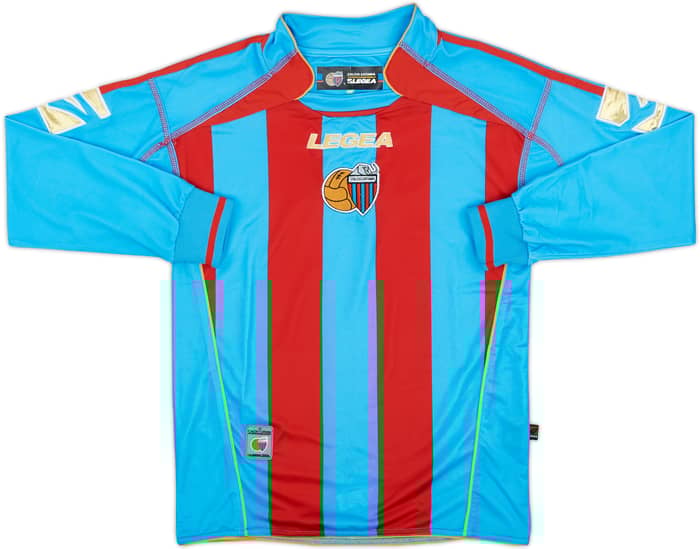 2007-08 Catania Home L/S Shirt - 8/10 - (XS)