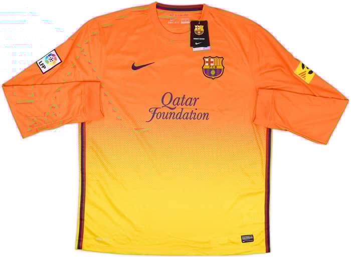 2012-13 Barcelona Away L/S Shirt Messi #10 (XL)