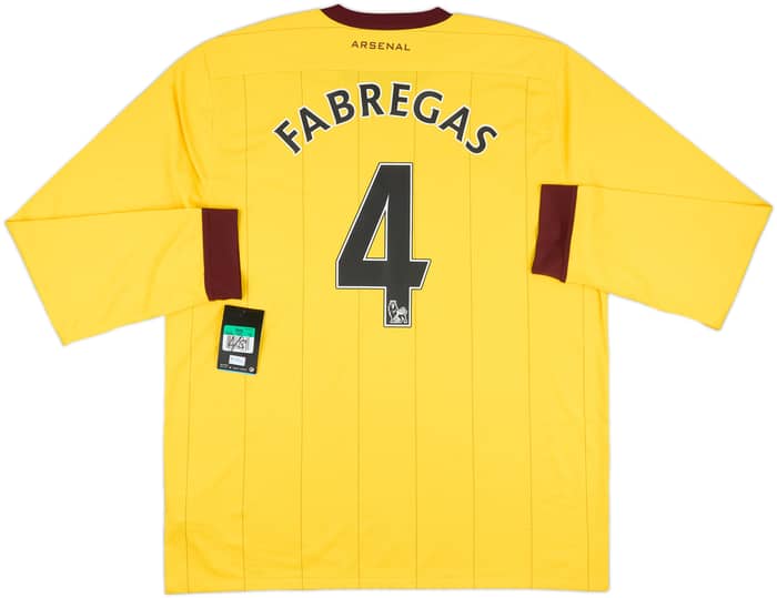 2010-13 Arsenal Away L/S Shirt Fabregas #4 (XL)