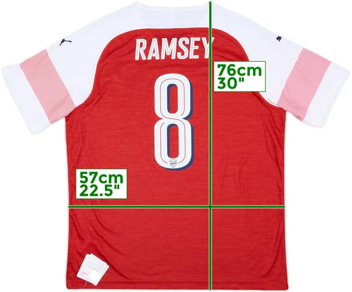 2018-19 Arsenal Home Shirt Ramsey #8 (XL)