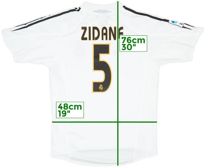 2004-05 Real Madrid Home Shirt Zidane #5 (S)