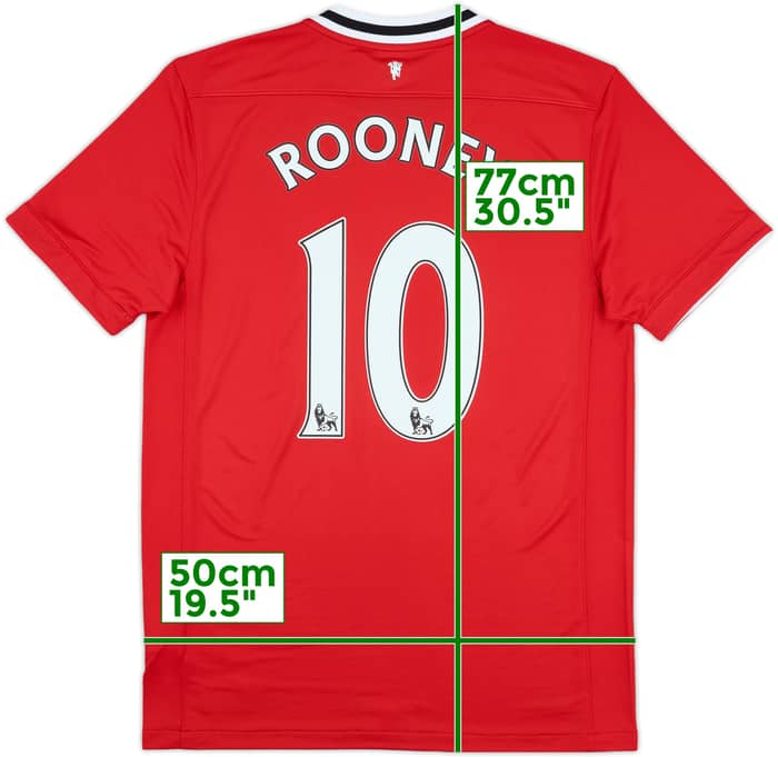 2011-12 Manchester United Home Shirt Rooney #10 (M)
