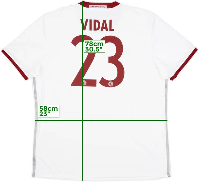 2016-17 Bayern Munich Third Shirt Vidal #23 (XL)