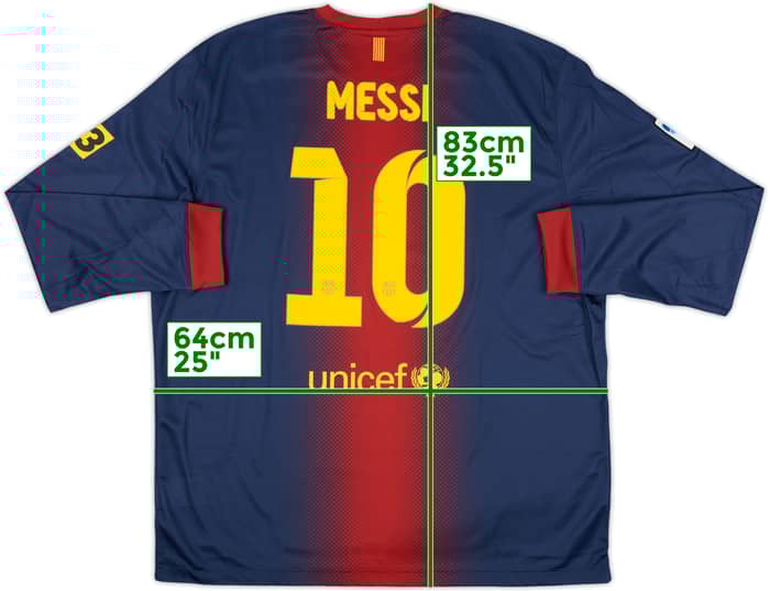 早い者勝ち 2012-13 (XXL) #10 Messi Shirt L/S Home Barcelona ウェア