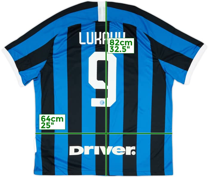 2019-20 Inter Milan Home Shirt Lukaku #9 (XXL)