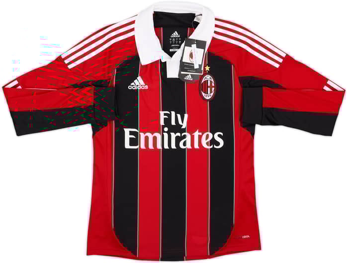 2012-13 AC Milan Home L/S Shirt Pato #9 (S)